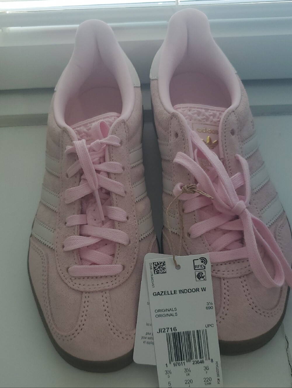 adidas Gazelle Indoor W Sneakers - Light Pink & White